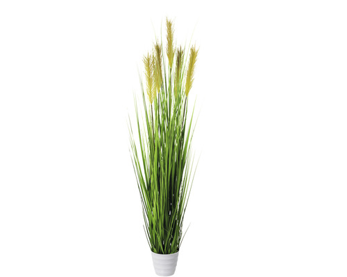 Plante artificielle touffe d'herbes dans un pot hauteur : 150 cm vert
