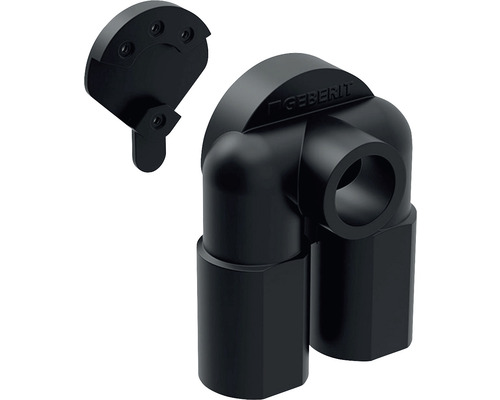 Kit d'insonorisation GEBERIT PushFit pour coude de raccordement double à 90° 601.805.00.1 Coude de dérivation Geberit avec matériel de fixation