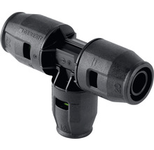 Geberit Installationsfitting T-Stück aus Kunststoff mit den Maßen 20 x 20 x 16 mm.