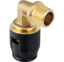 Raccord coudé avec filetage extérieur 1/2 pouce et raccord enfichable