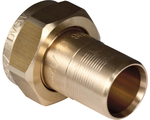 Sortie de distribution GEBERIT PushFit bronze 20 mm x 3/4 pouces FI 651.624.00.1 Raccord vissé en laiton