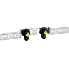 Rail de montage avec deux supports de fixation
