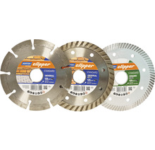 Jeu de disques diamantés Norton Clipper Standard Ø 125x22,23 mm avec 3x disques à tronçonner diamantés