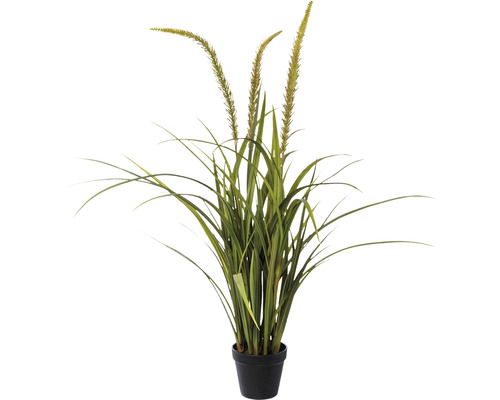 Plante artificielle Miscanthus hauteur : 90 cm vert