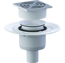 Siphon de sol avec grille carrée pour l''intérieur