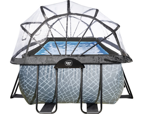 Aufstellpool mit Überdachung