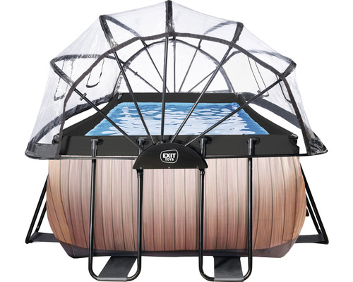 Piscine hors sol avec toit