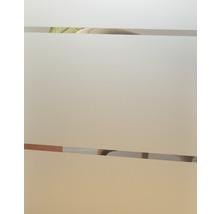 Milchglasfolie auf einer Glasoberfläche