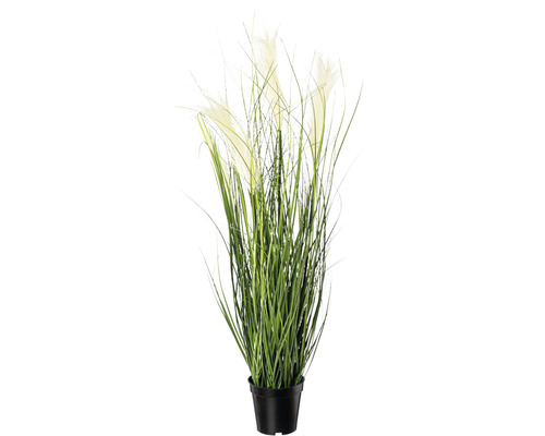 Plante artificielle herbe de la pampa hauteur : 92 cm crème