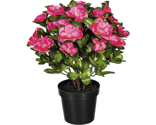Plante artificielle azalée hauteur : 32 cm rose