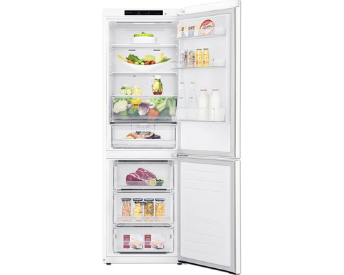 Ensemble réfrigérateur/congélateur LG GBB61SWGCN1 lxhxp 59,5 x 186 x 67,5 cm