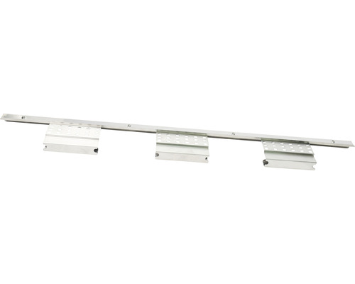 Aluminium Wandschiene mit drei Halterungen