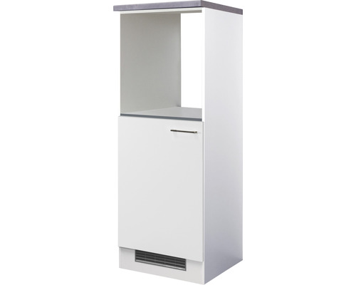 Backofen/Kühlumbauschrank für 88er Einbaukühlschrank Varo BxTxH 60 x 60 x 169,5 cm Front weiß matt Korpus weiß