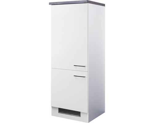 Kühlumbauschrank für 88er Einbaukühlschrank Varo BxTxH 60 x 60 x 162 cm Front weiß matt Korpus weiß
