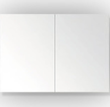 Spiegelschrank Sanox 100 x 13 x 65 cm espresso 2-türig