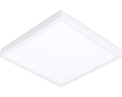 Plafonnier extérieur LED acier/plastique IP44 20,5W 2400 lm 3000 K blanc chaud hxLxl 30x285x285 mm Agrolis 2 blanc