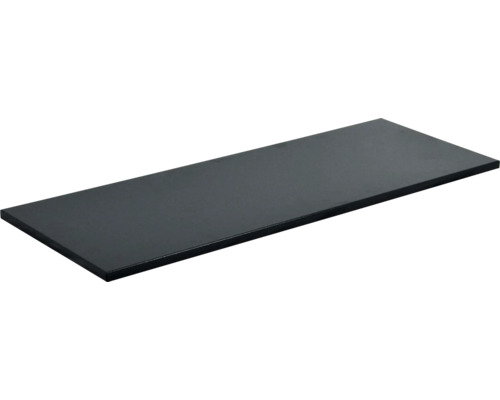 Set de tablettes Vario Schulte 800x500 mm avec 4x réglettes de longueur et 2x réglettes de profondeur noir structuré système d'enfichage