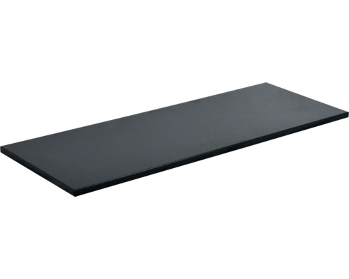 Set de tablettes Vario Schulte 1000x500 mm avec 4x réglettes de longueur et 2x réglettes de profondeur noir structuré système d'enfichage