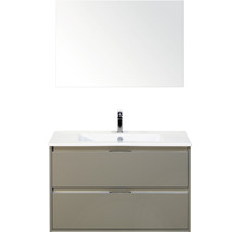 Badezimmer Waschbeckenunterschrank mit zwei Schubladen, Waschbecken und Spiegel