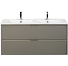 Waschtischunterschrank mit zwei Waschbecken und zwei Schubladen