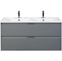 Waschtischunterschrank mit zwei Waschbecken und zwei Schubladen