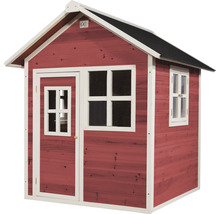 Cabane de jeux en bois avec porte et fenêtres