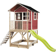 Maisonnette avec toboggan et bac à sable pour le jardin