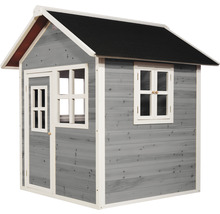 Cabane de jeux en bois avec porte et fenêtres