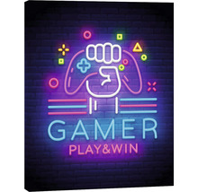 Tableau sur toile Play & Win 40x50 cm