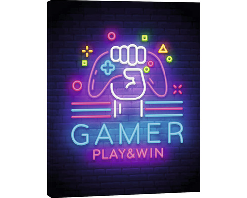 Tableau sur toile Play & Win 40x50 cm