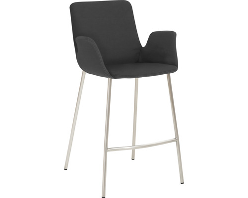 Chaise de bar Mayer Sitzmöbel 1222 53 x 49 x 95 cm acier inoxydable/graphite 1222_V4_30480 Chaise de bar Mayer Sitzmöbel 1222 53 x 49 x 95 cm acier inoxydable/graphite 1222_V4_30480