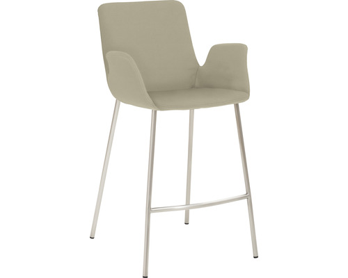 Chaise de bar Mayer Sitzmöbel 1222 53 x 49 x 95 cm acier inoxydable/taupe 1222_V4_30484 Chaise de bar Mayer Sitzmöbel 1222 53 x 49 x 95 cm acier inoxydable/taupe 1222_V4_30484