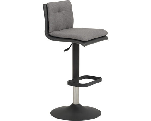 Tabouret de bar réglable en hauteur avec repose-pieds