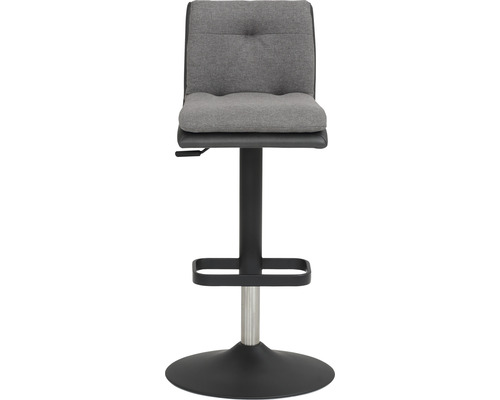 Tabouret de bar réglable en hauteur avec repose-pieds et assise rembourrée