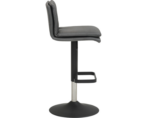 Barhocker mit Fußstütze und gepolstertem Sitz