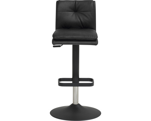 Drehbarer Barhocker mit Fußstütze, Sitzpolster und Rückenlehne