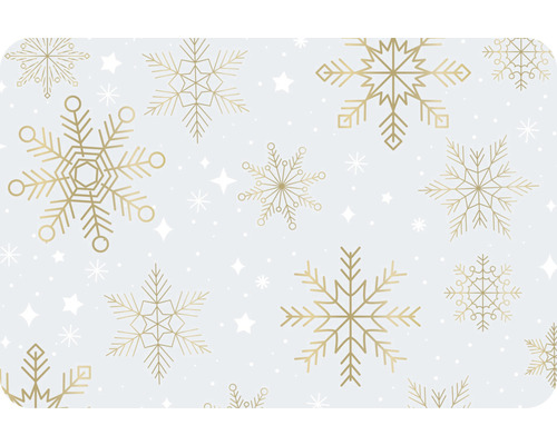 Set de table Snowflakes gold/transparent 30 x 45 cm Minimum de commande 4 pces