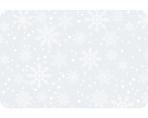 Tischset Snowflakes weiß/transparent 30 x 45 cm Mindestabnahme 4 Stk.