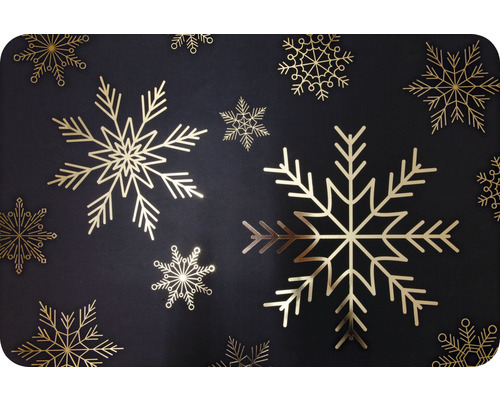 Set de table Snowflakes gold/noir 30 x 45 cm Minimum de commande 4 pces
