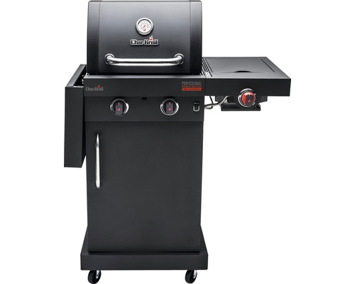 Char-Broil Gasgrill mit zwei Brennern, Seitenkochfeld und Temperaturanzeige