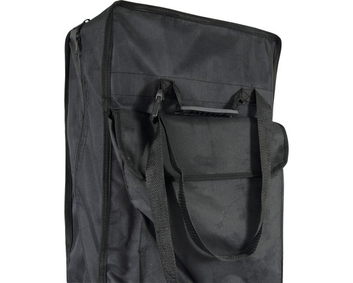 Sac de transport noir avec poignées et fermeture éclair