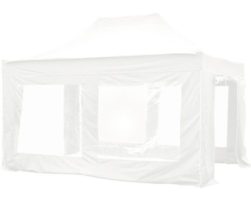 Weisses Partyzelt mit Fenster