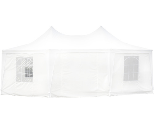 Weißes Partyzelt mit Fenstern