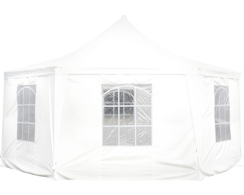 Weißes Partyzelt mit Fenstern