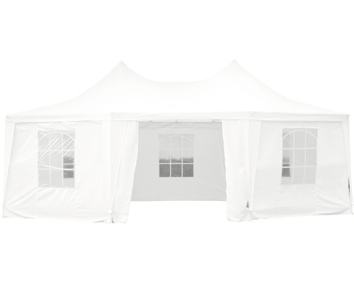 Weißes Partyzelt mit Fenstern