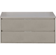 Waschtischunterschrank Sanox Porto Frontfarbe kieselgrau 120 cm mit Waschtischplatte 84722252