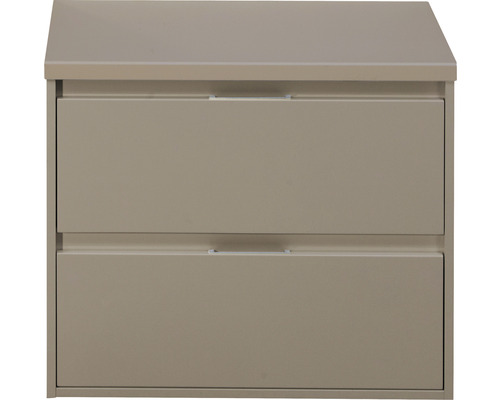 Waschtischunterschrank Sanox Porto Frontfarbe cubanit grey 70 cm mit Waschtischplatte