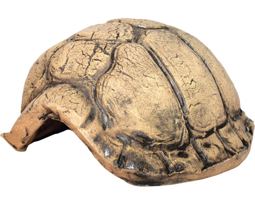 Décoration d'aquarium CeramicNature Turtle Cave S 10 x 10 cm marron céramique carapace de tortue