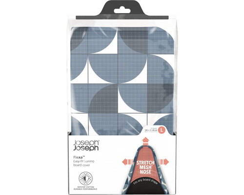 Joseph Joseph Flexa Bügelbrettbezug mit Stretch-Mesh-Nase für einfaches Anbringen