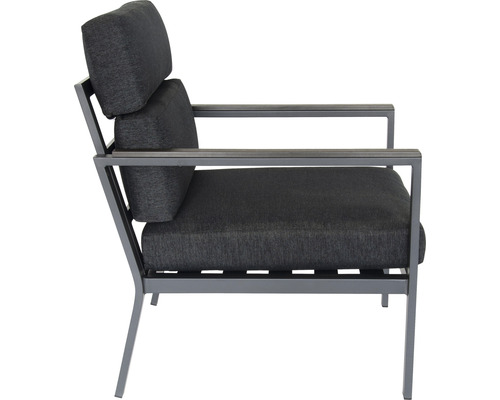 Chaise de jardin avec cadre métallique et rembourrage